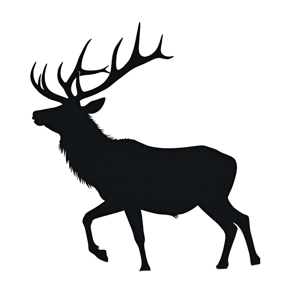 Majestic Stag Silhouette